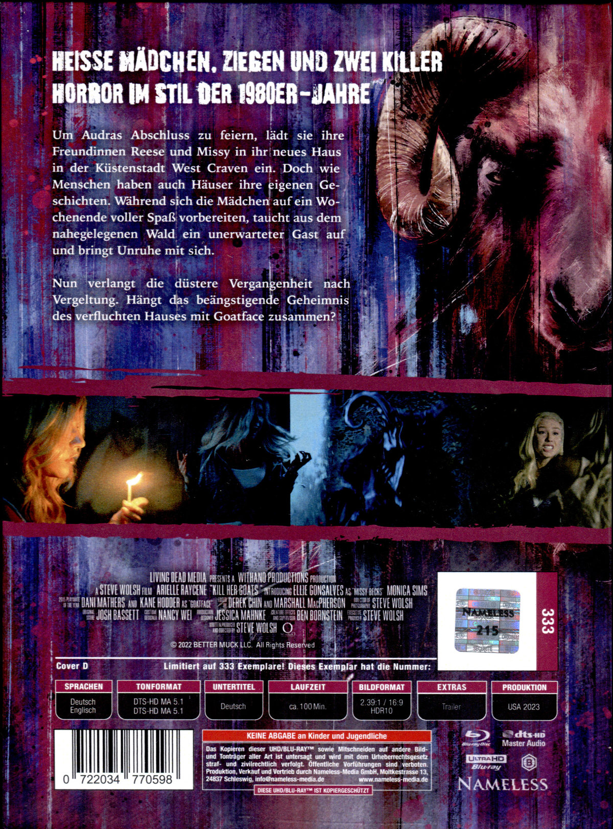 Kill Her Goats - Uncut Mediabook Edition  (4K Ultra HD+blu-ray) (D)