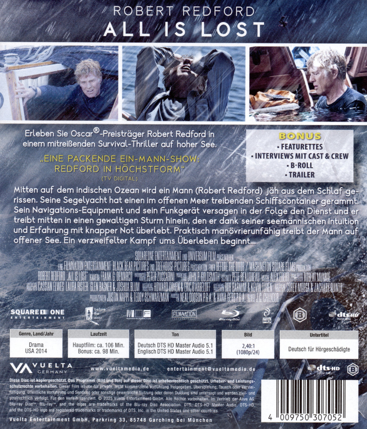 All is Lost  (Blu-ray Disc)