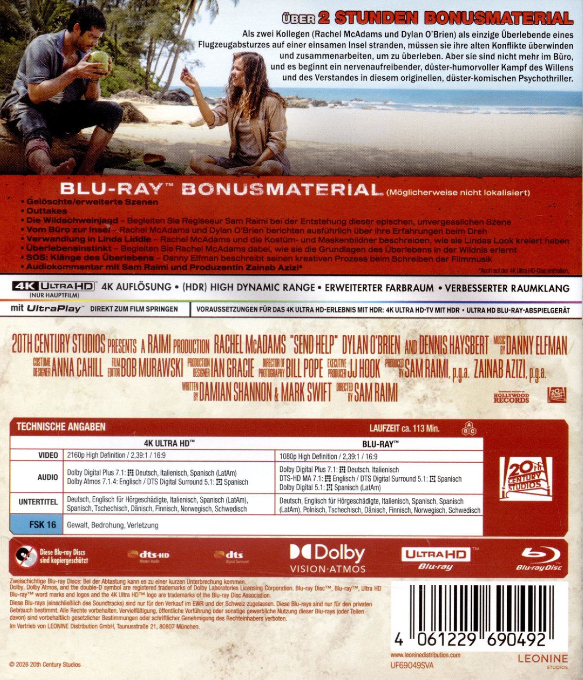 Send Help  (4K Ultra HD) (+ Blu-ray)