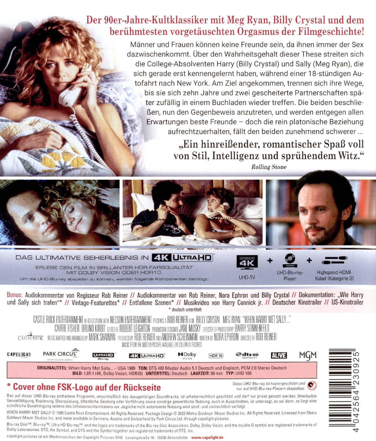 Harry und Sally  (4K Ultra HD)  (Blu-ray 4K Ultra HD)