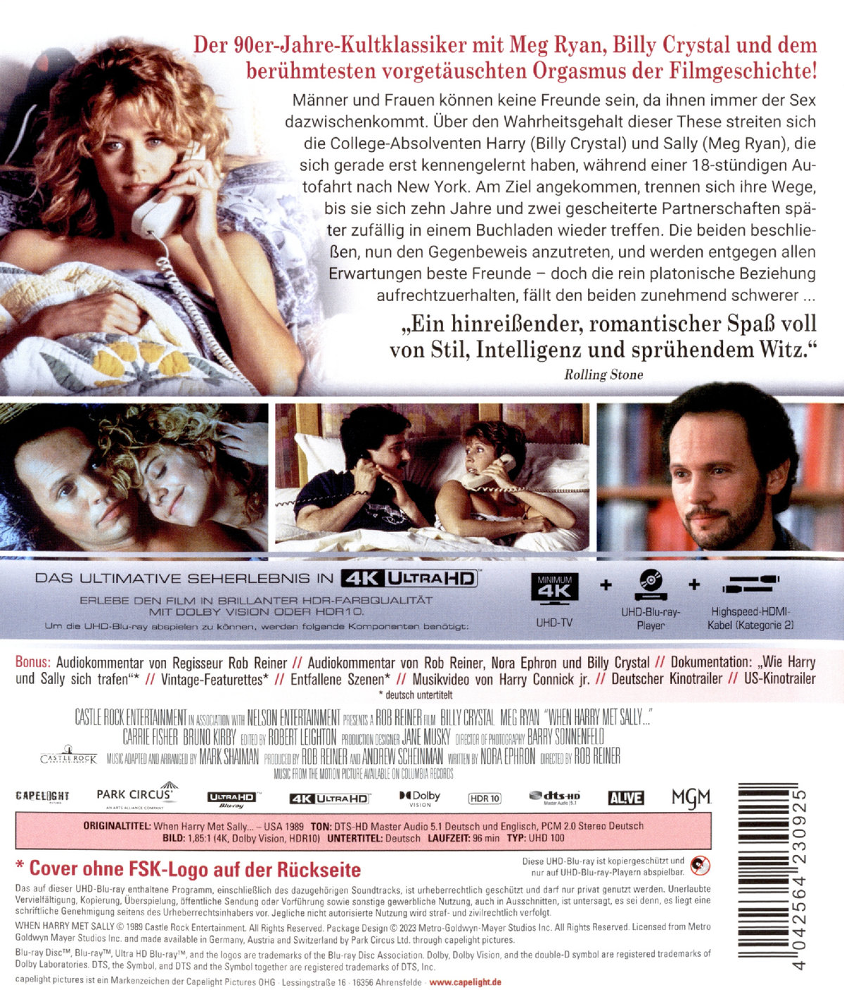 Harry und Sally  (4K Ultra HD)  (Blu-ray 4K Ultra HD)