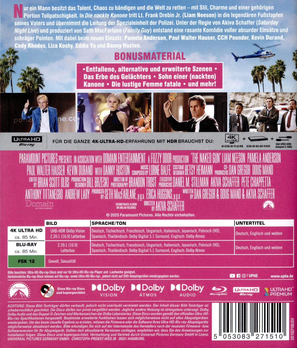 Die nackte Kanone (2025)  (4K Ultra HD) (+ Blu-ray)