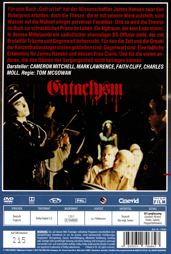 CATACLYSM - Der unendliche Alptraum  (DVD) CATACLYSM - Der unendliche Alptraum  (DVD)