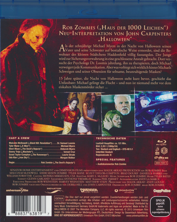 Halloween (2007) - Directors Cut (blu-ray)