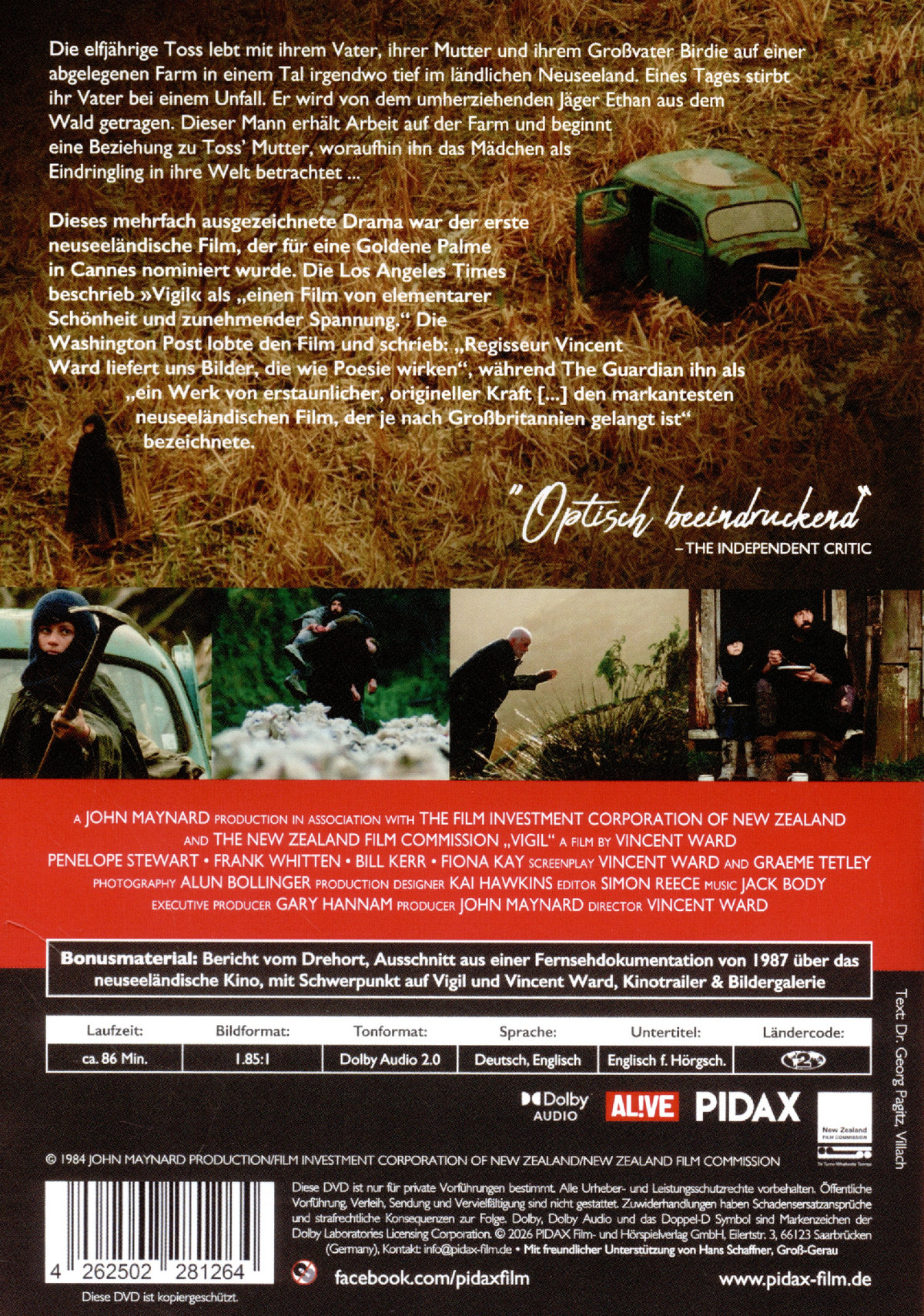 Vigil - Zeit der Stürme / Vielfach preisgekröntes Meisterwerk von Vincent Ward ("Hinter dem Horizont") (Pidax Film-Klassiker)  (DVD)