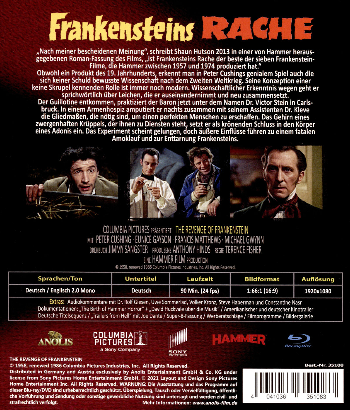 Frankensteins Rache - Limited Edition (blu-ray)