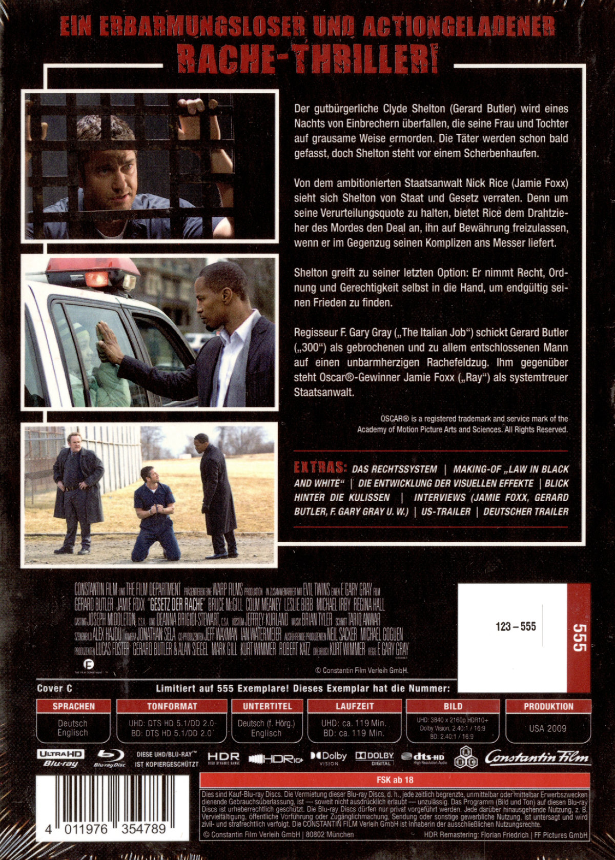 Gesetz der Rache - Directors Cut - Uncut Mediabook Edition (4K Ultra HD+blu-ray) (C) Gesetz der Rache - Directors Cut - Uncut Mediabook Edition (4K Ultra HD+blu-ray) (C)