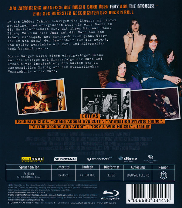 Gimme Danger  (OmU)  (Blu-ray Disc)