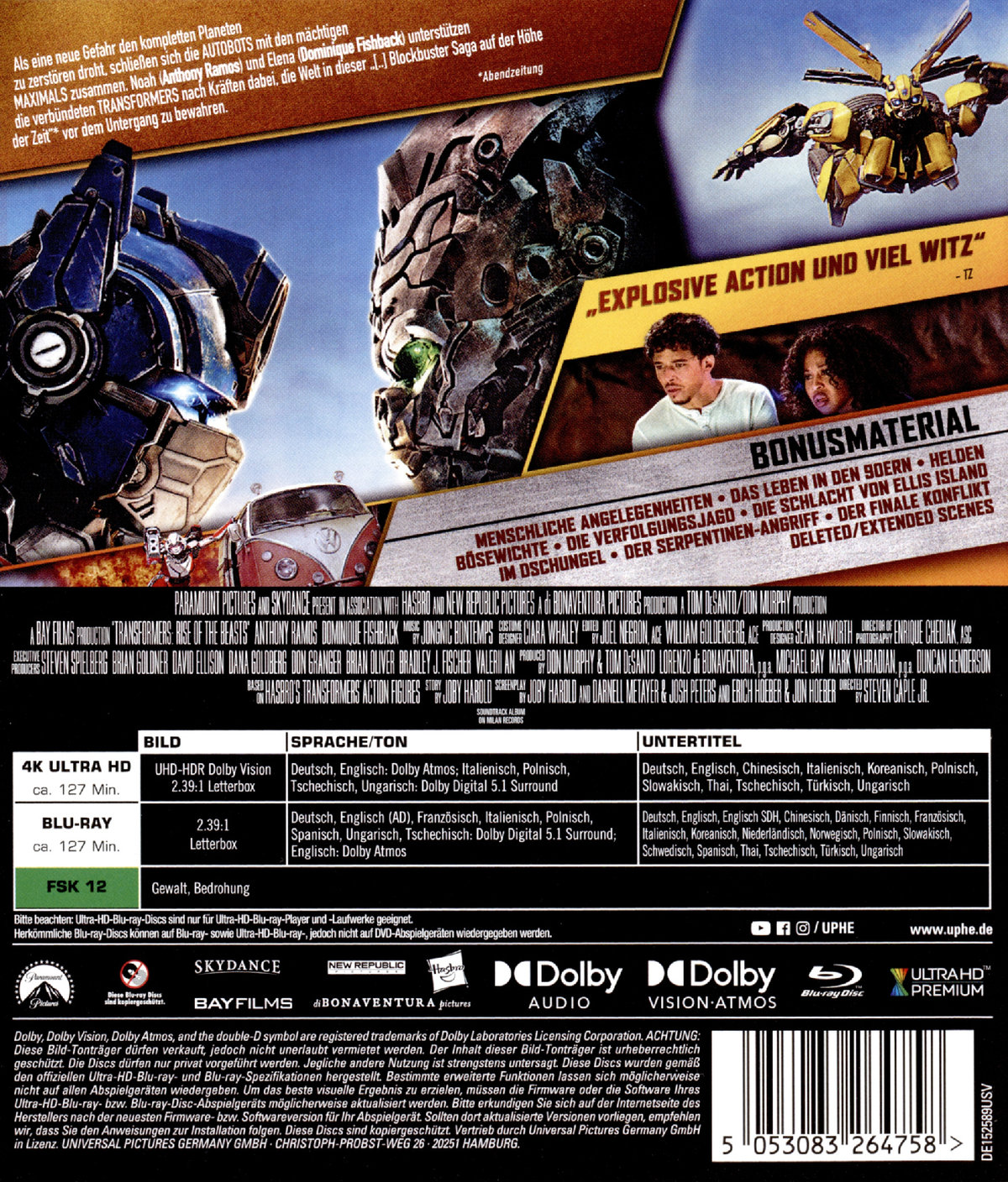 Transformers: Aufstieg der Bestien (4K Ultra HD+blu-ray)