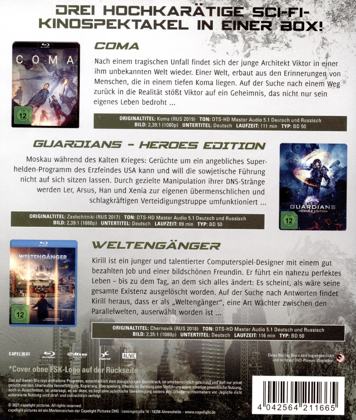 SCI-FI & ACTION-BOX - 3 fantastische Sci-Fi-Hits auf 3 Blu-rays!   [3 BRs]  (Blu-ray Disc)