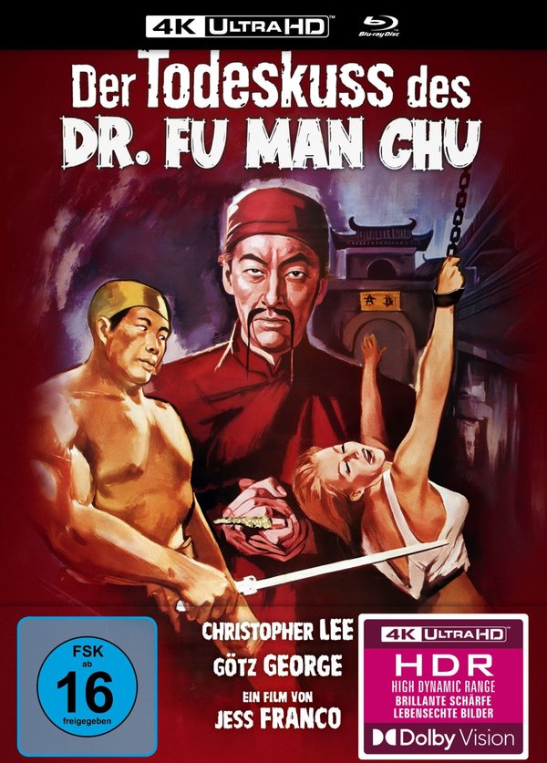 Der Todeskuss des Dr. Fu Man Chu - Uncut Mediabook Edition  (4K Ultra HD+blu-ray)