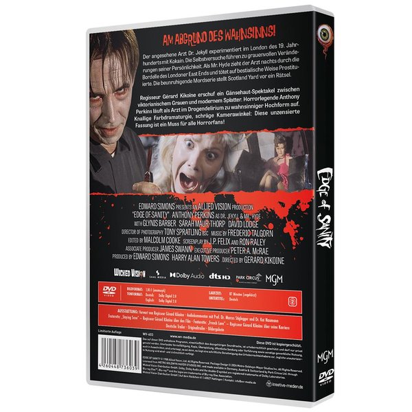 Edge of Sanity (Special Edition)  (DVD)