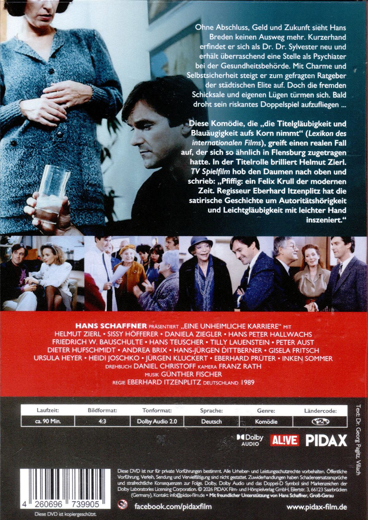 Eine unheimliche Karriere / Brillante und starbesetzte Komödie nach einer wahren Begebenheit (Pidax Film-Klassiker)  (DVD)