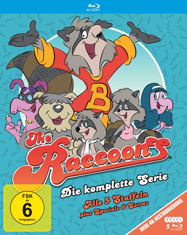 Die Raccoons - Die komplette Zeichentrickserie (5 Staffeln plus Specials)  [5 BRs]  (Blu-ray Disc)