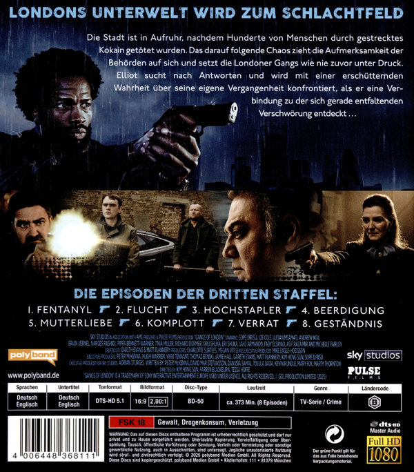 Gangs of London - Staffel 3  [2 BRs]  (Blu-ray Disc)