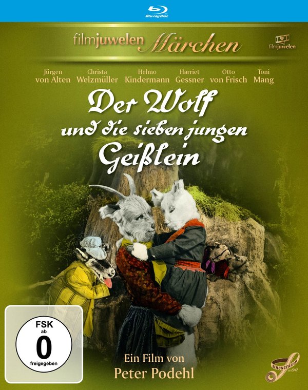 Der Wolf und die sieben jungen Geißlein (1957) (Filmjuwelen / Schongerfilm-Märchen)  (Blu-ray Disc)