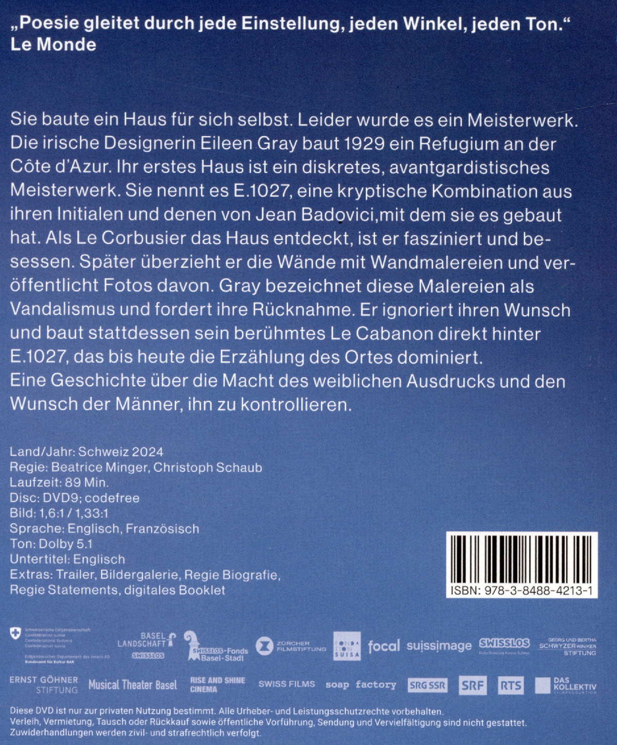 E.1027 - Eileen Gray und das Haus am Meer (OmU)  (Blu-ray Disc)