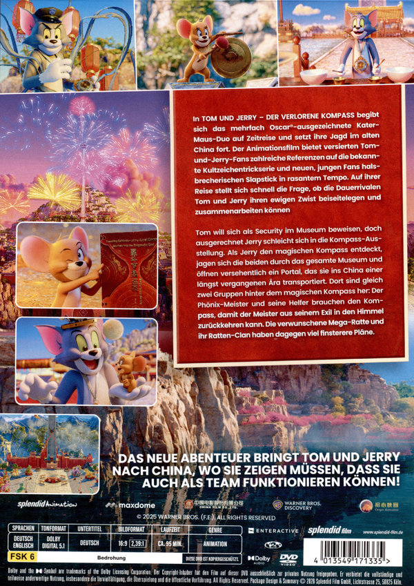Tom und Jerry: Der Verlorene Kompass  (DVD)
