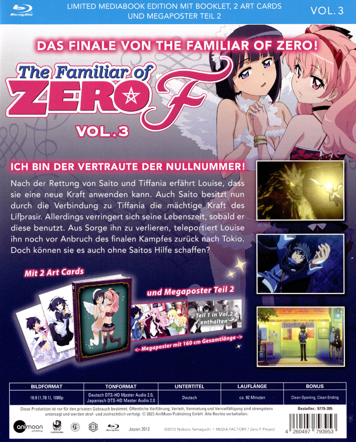The Familiar of Zero F (Staffel 4) - Vol. 3 - Limited Mediabook Edition  (Blu-ray Disc)