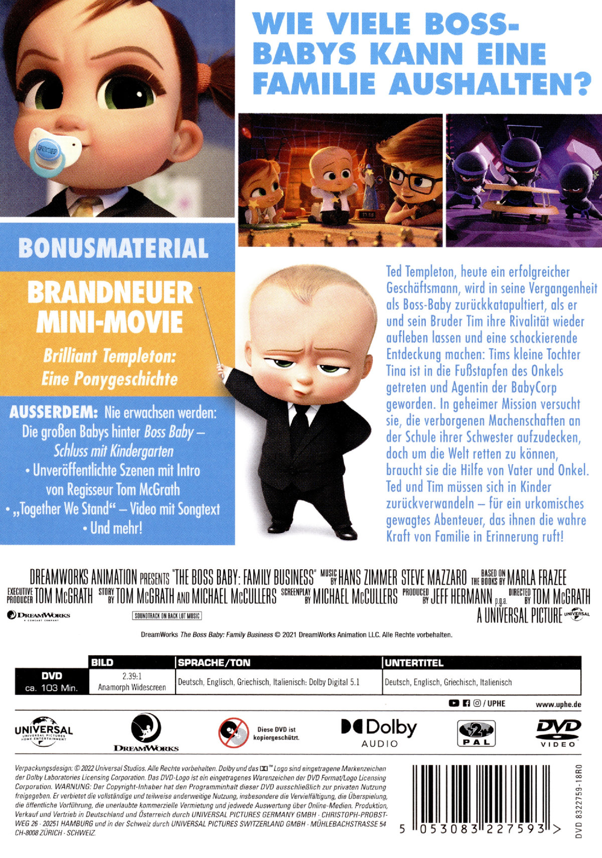 Boss Baby - Schluss mit Kindergarten