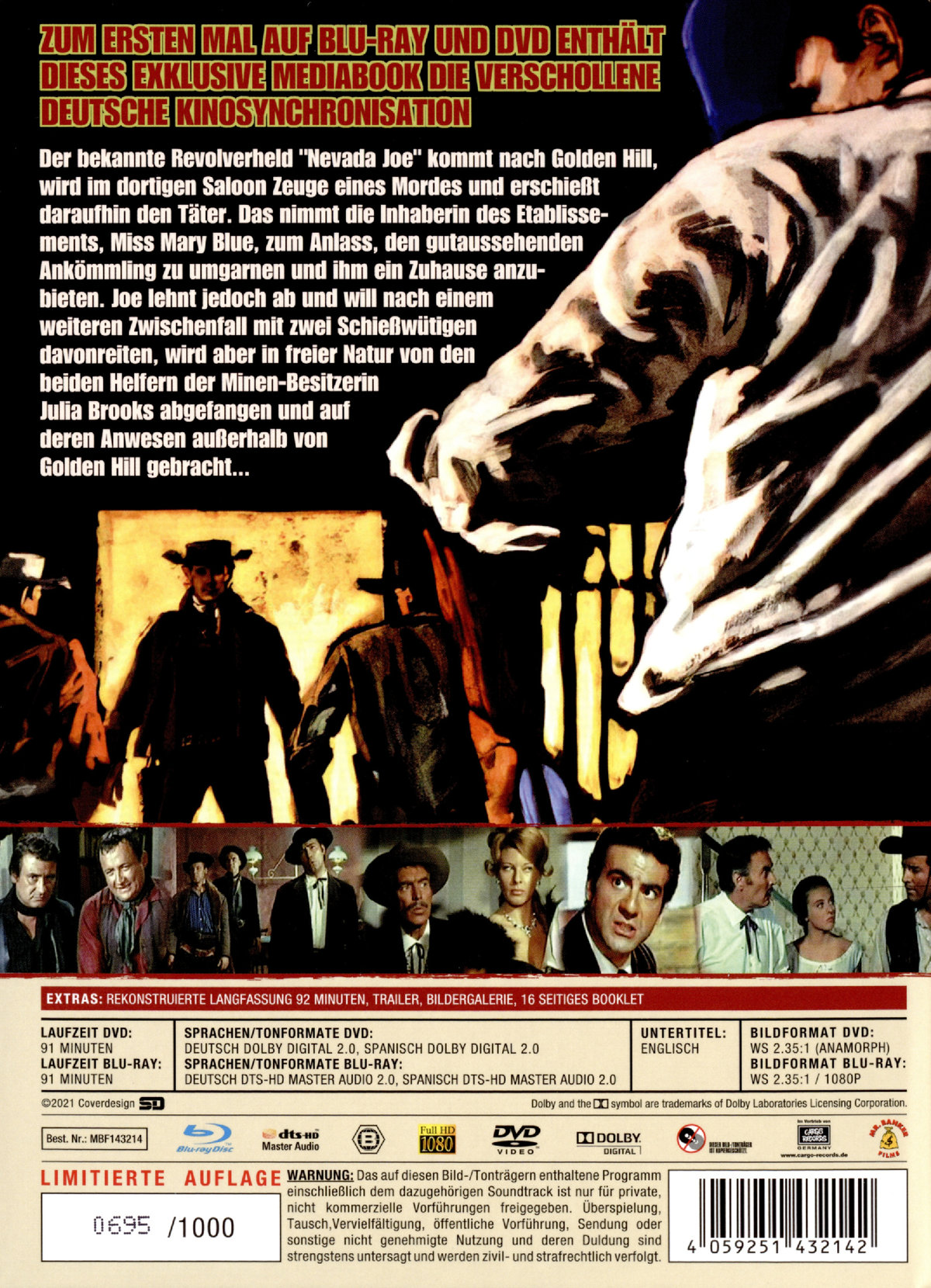 Nevada Joe - Uncut Mediabook Edition (DVD+blu-ray) (A)