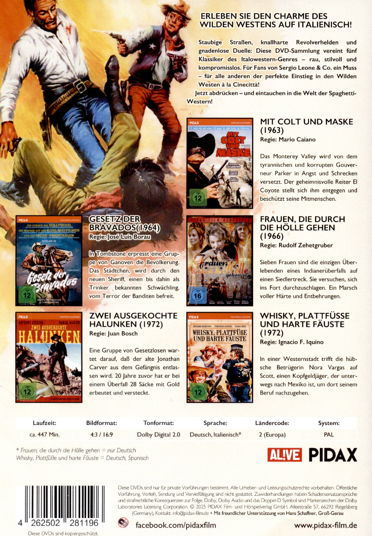 Italowestern Collection / Fünf stilvolle Klassiker des Italowestern-Genres  [5 DVDs]  (DVD)